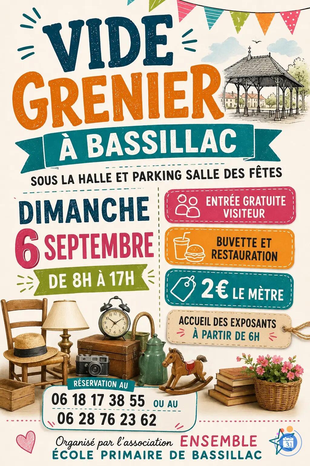 Image Vide grenier pour les enfants de l’école primaire de Bassillac (photo 1)