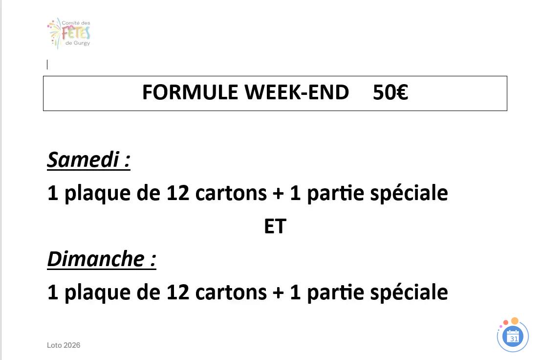 Image Grand Loto du Comité des Fêtes de Gurgy (photo 2)