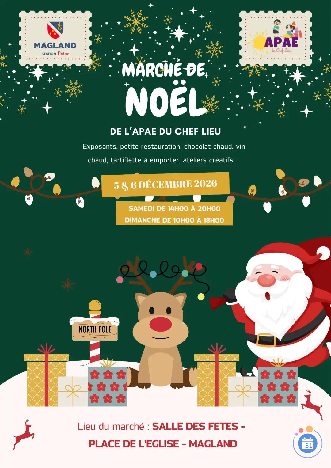 Image Marché de Noël de l'APAE du Chef Lieu (photo 1)