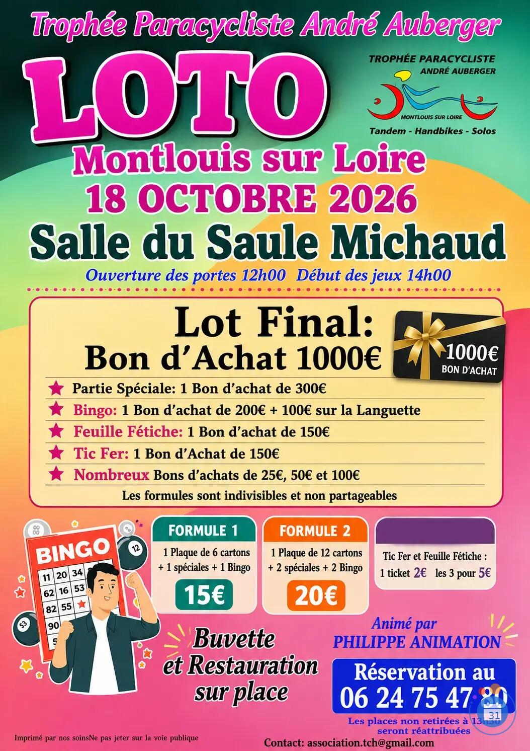 Image SUPER LOTO TROPHEE HANDISPORT ANIME PAR PHILIPPE ANIMATION (photo 1)