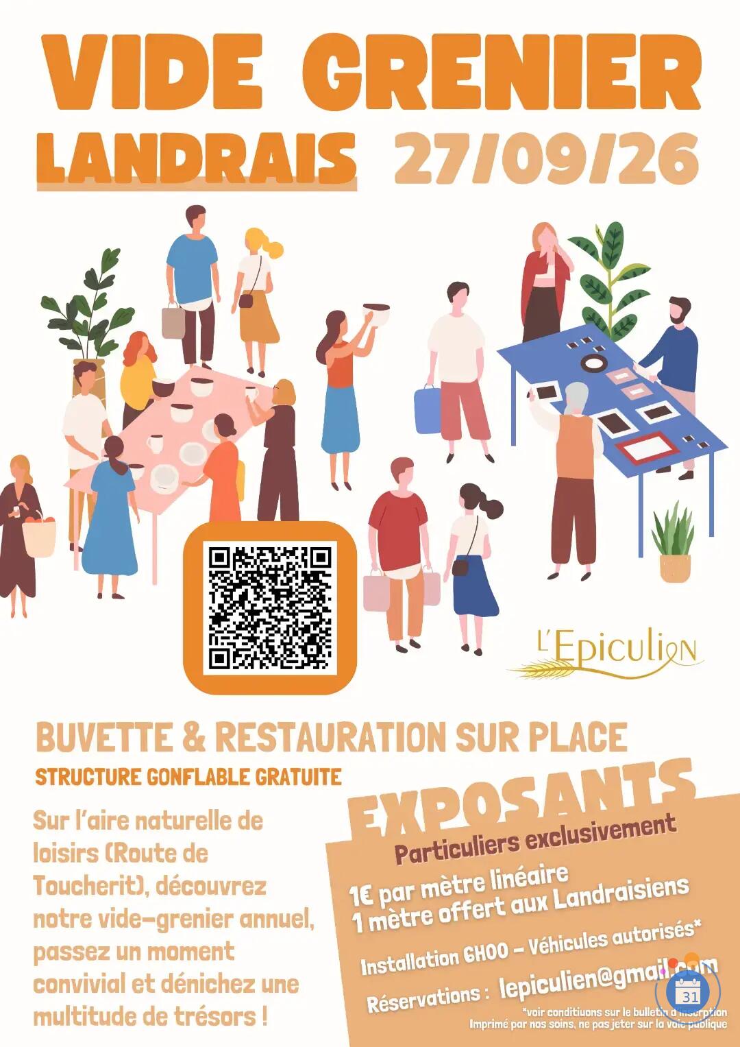 Image Vide grenier à Landrais (photo 1)