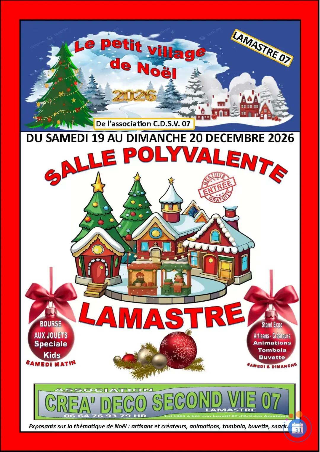 Image Le petit village de Noel lamastre (photo 1)