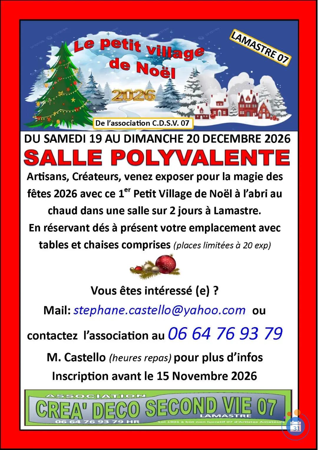Image Le petit village de Noel lamastre (photo 2)