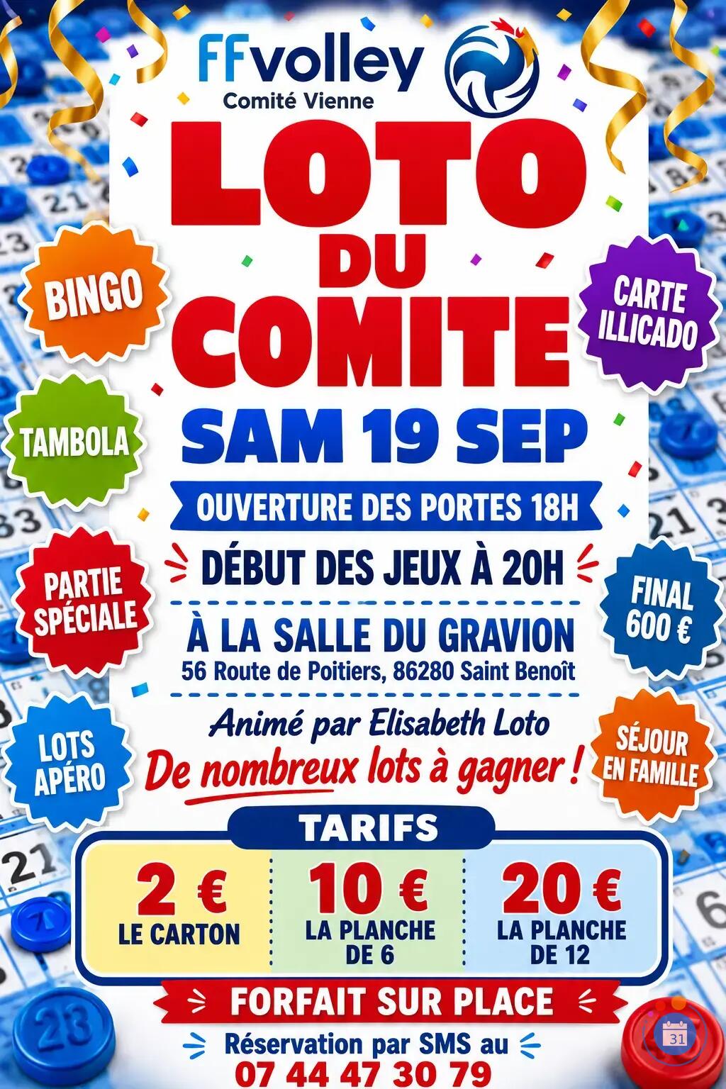 Image LOTO Comité Vienne de Volley animé par Elisabeth Loto (photo 1)