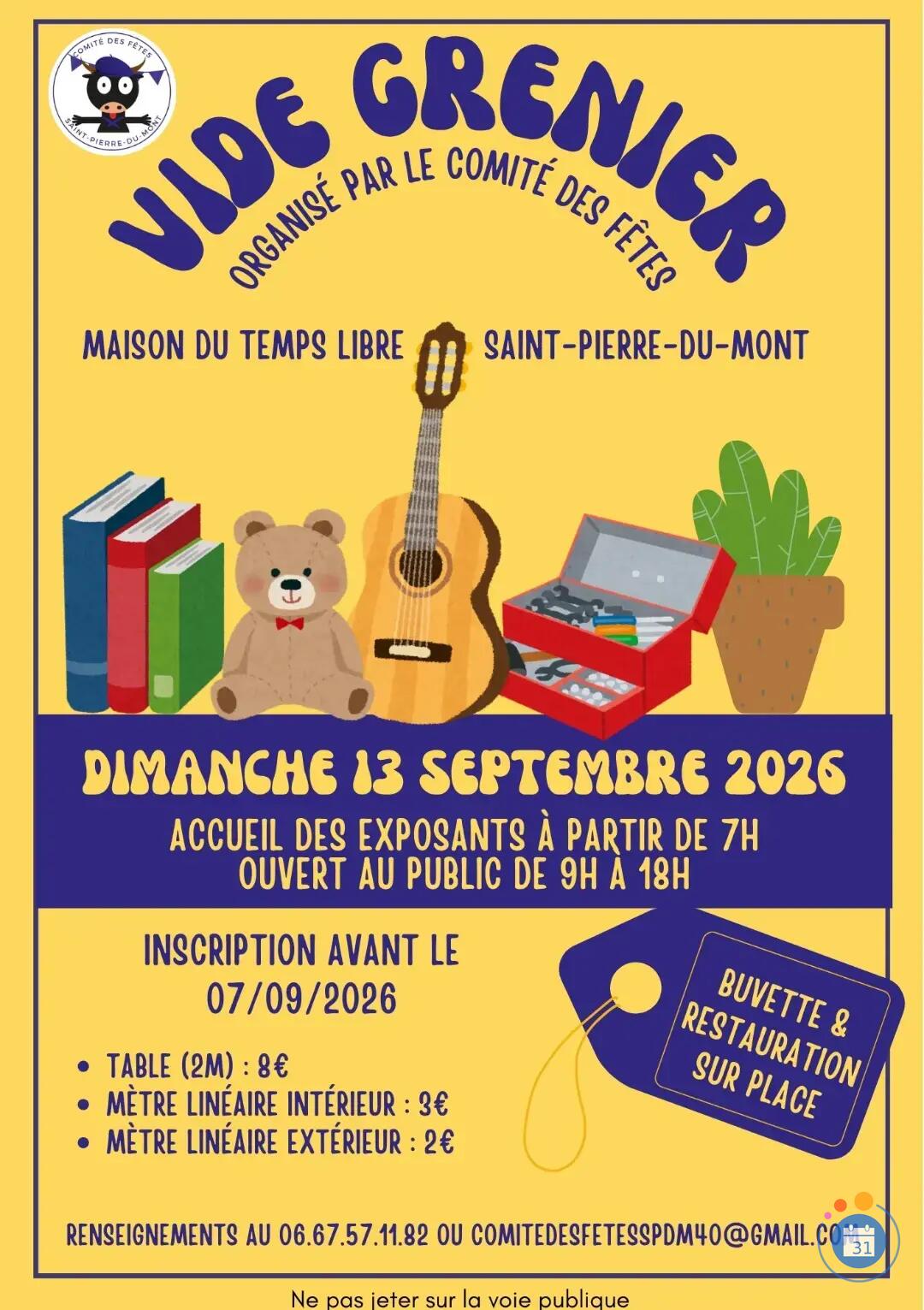 Image Vide Grenier du Comité des fêtes (photo 1)