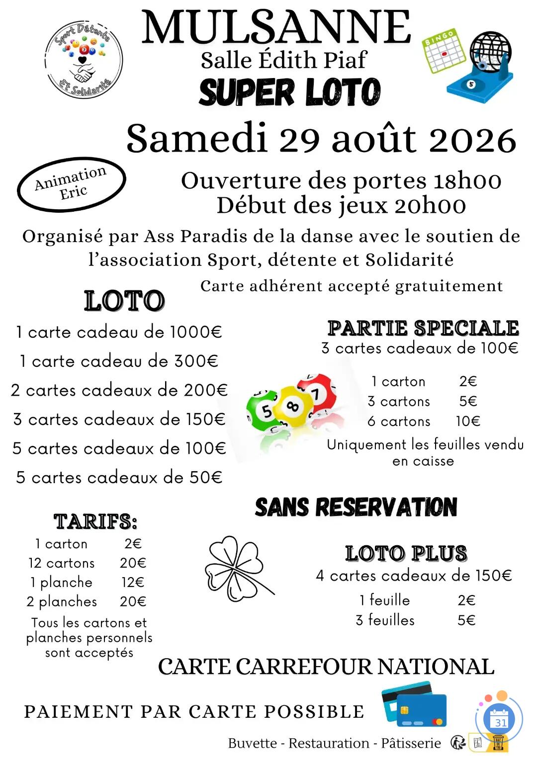 Image Super loto Ass Paradis de la Danse (photo 1)