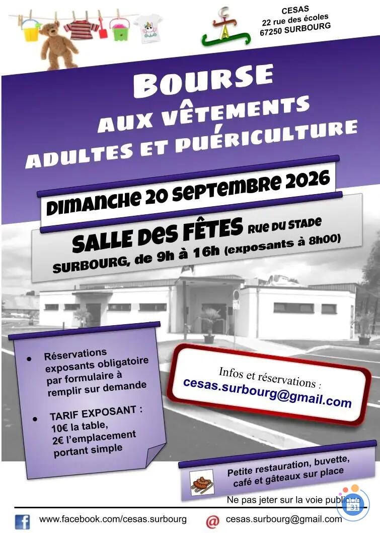 Image Bourse aux vêtements adultes et puériculture (photo 1)