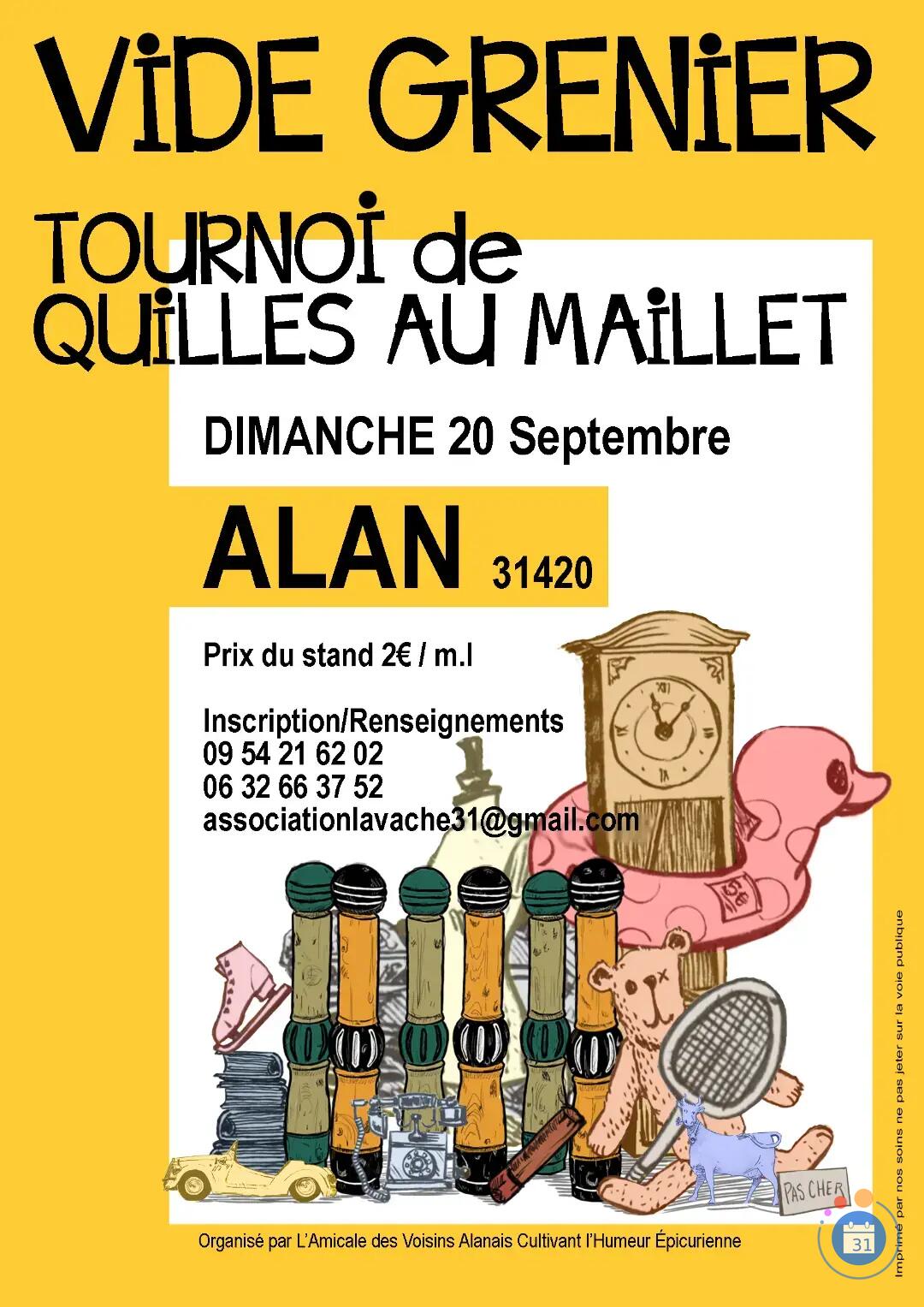 Image Vide-grenier, Tournoi de quilles au maillet (photo 1)
