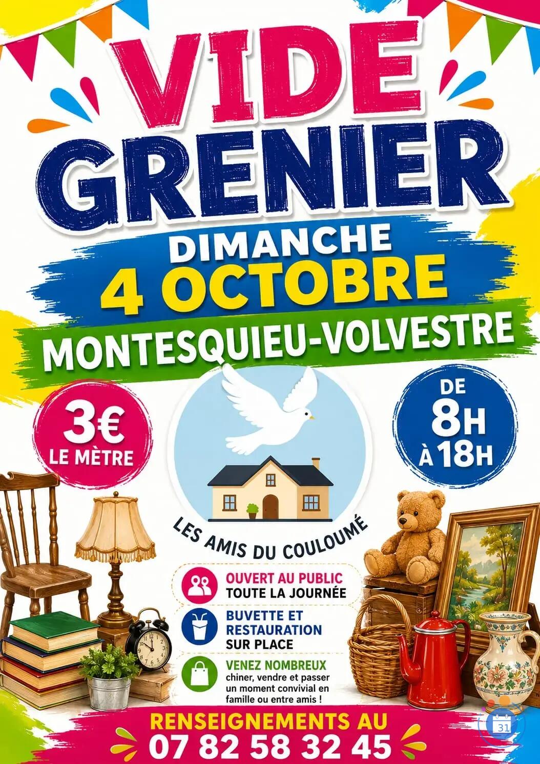 Image Vide grenier association les amis du couloumé (photo 1)