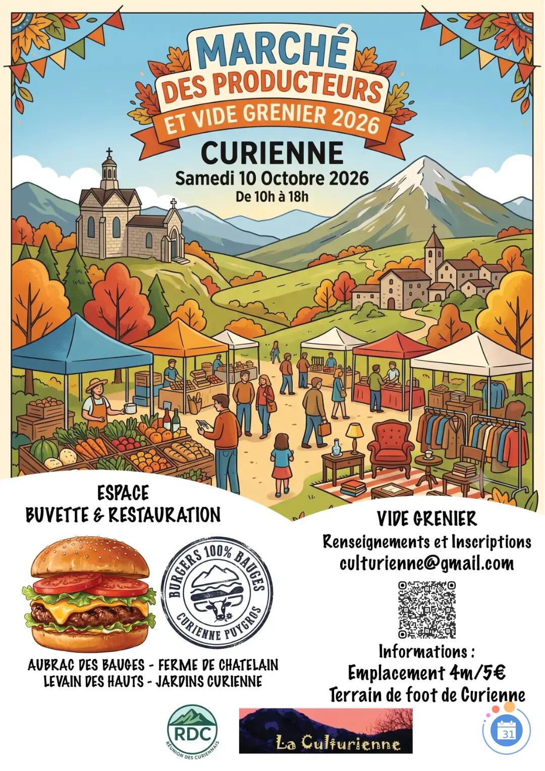 Image Vide grenier Curienne 10/10/2026 (photo 1)