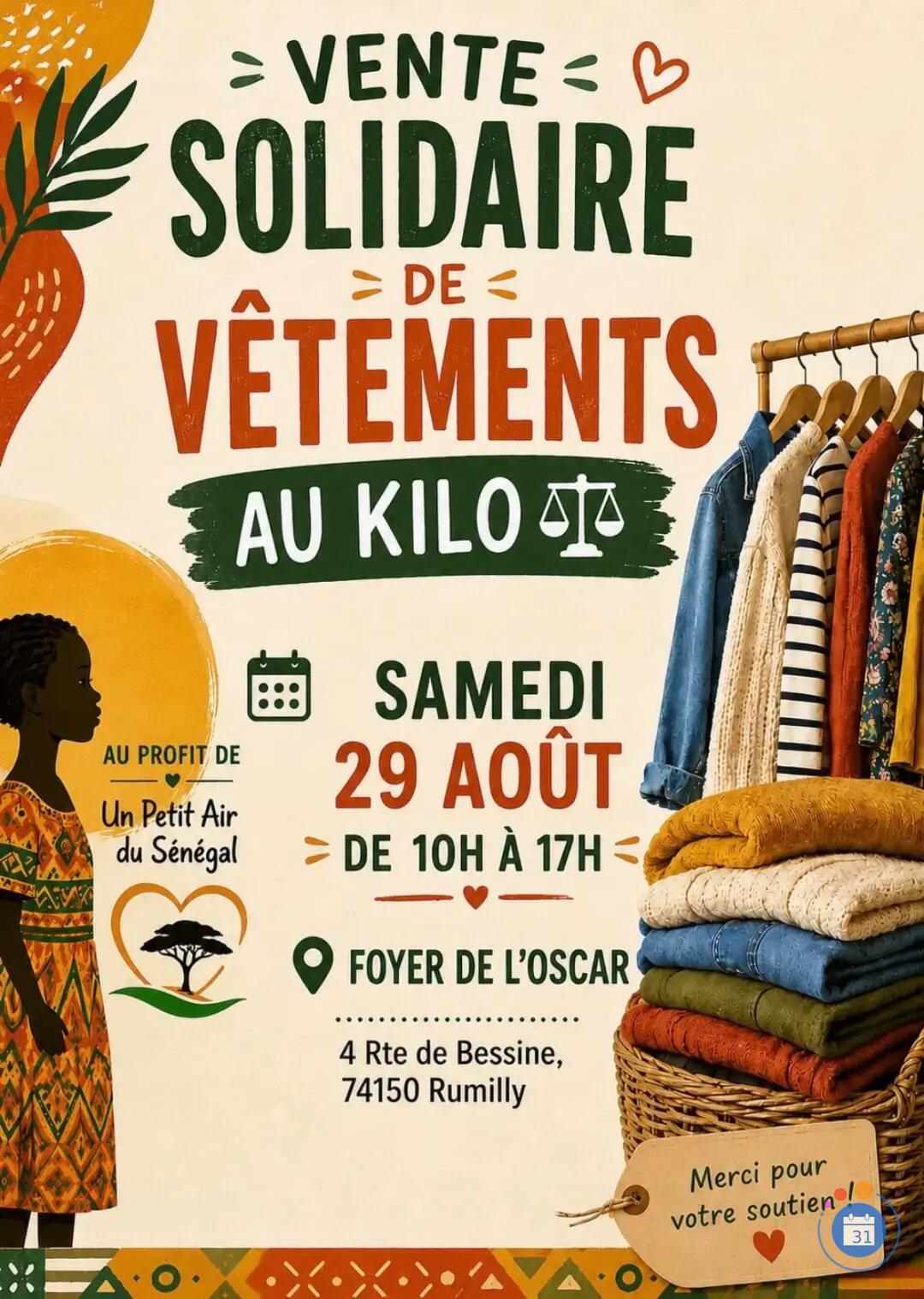 Image VENTE SOLIDAIRE VETEMENT AU KILO (photo 1)