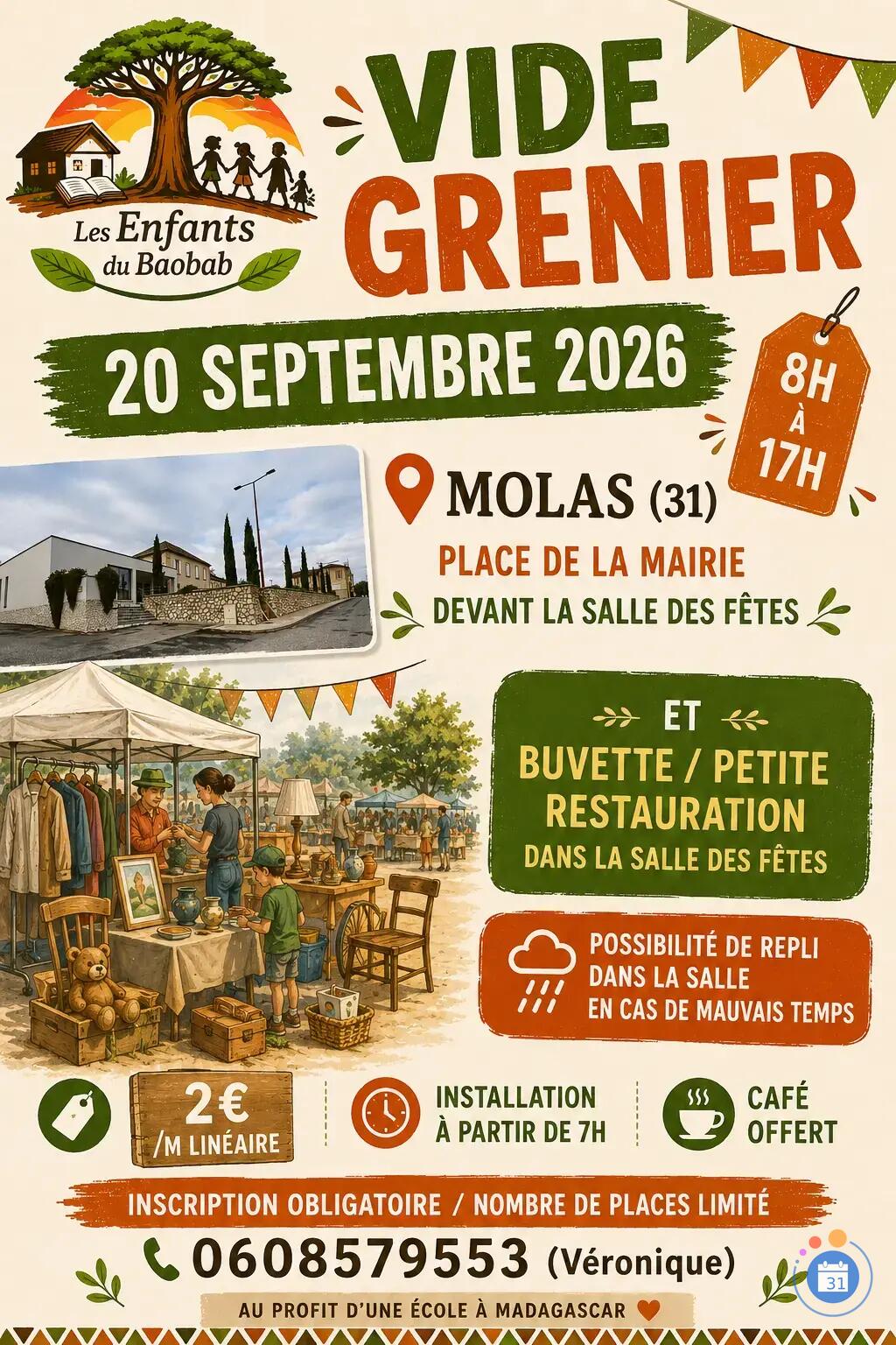 Image VIDE GRENIER DES ENFANTS DU BAOBAB - Pour soutenir une école malgache. (photo 1)