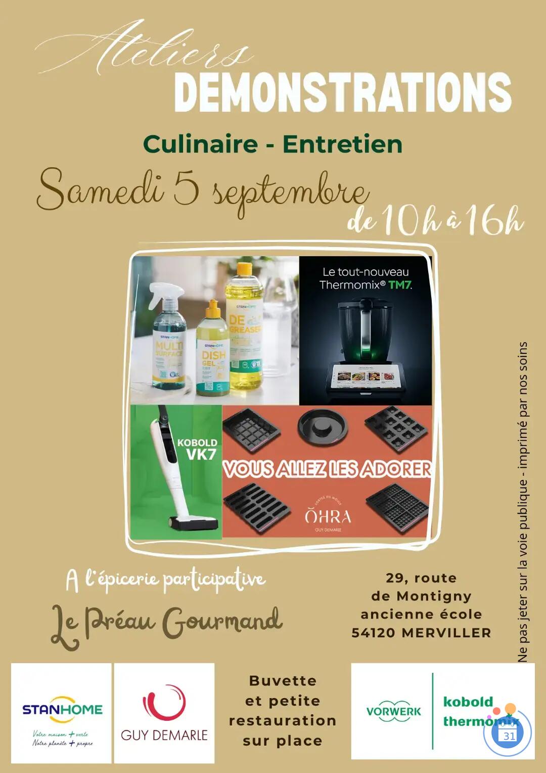 Image Ateliers découverte - culinaire et entretien (photo 1)