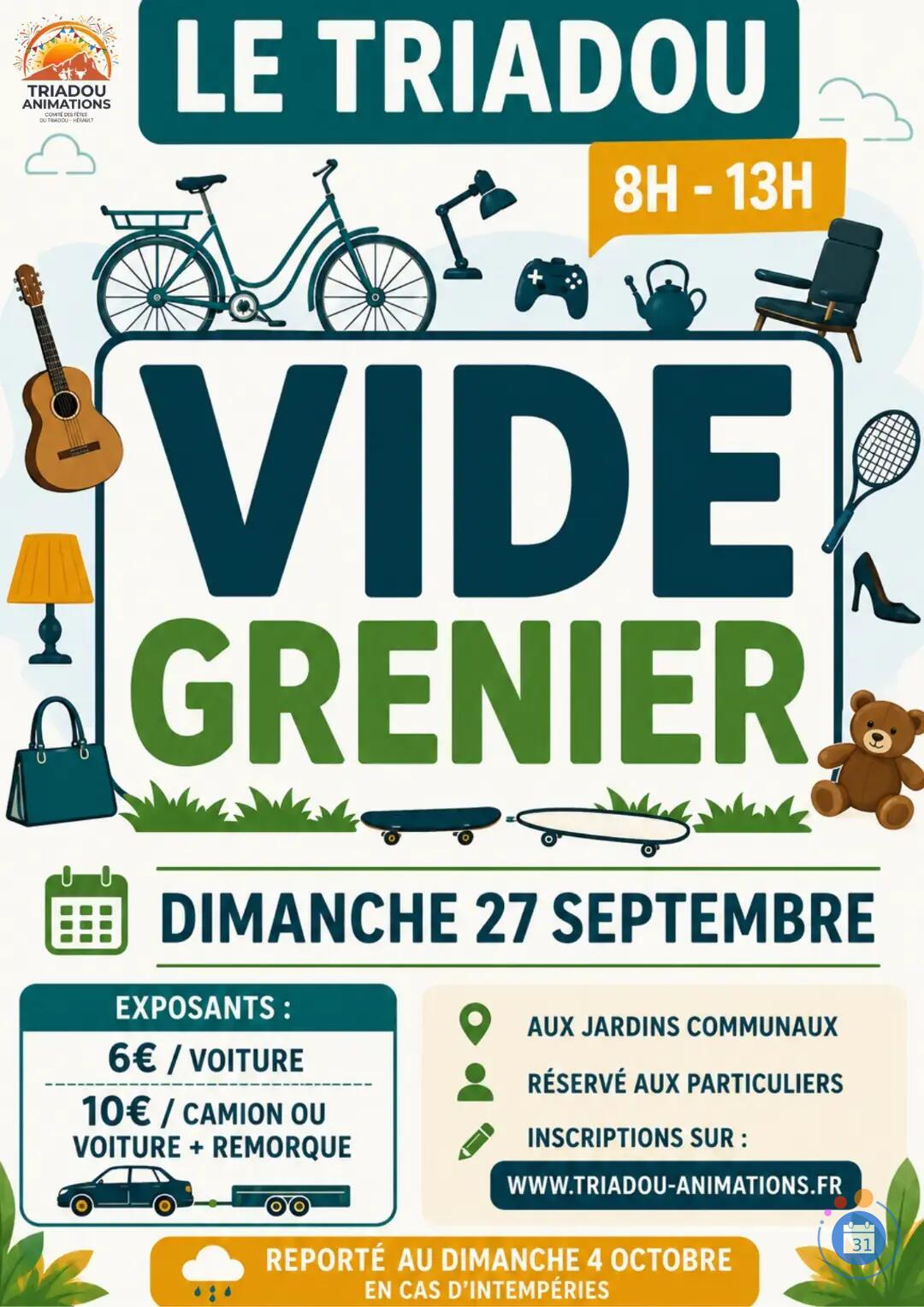 Image VIDE GRENIER DU TRIADOU 2026 (photo 1)