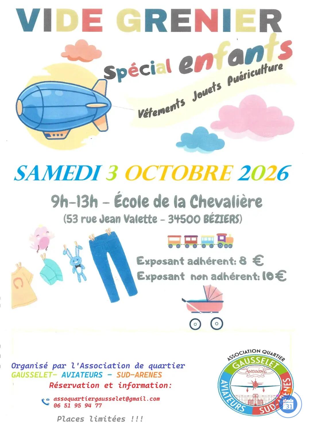 Image Vide grenier spécial enfants (vêtements, puericulture, jouets) (photo 1)