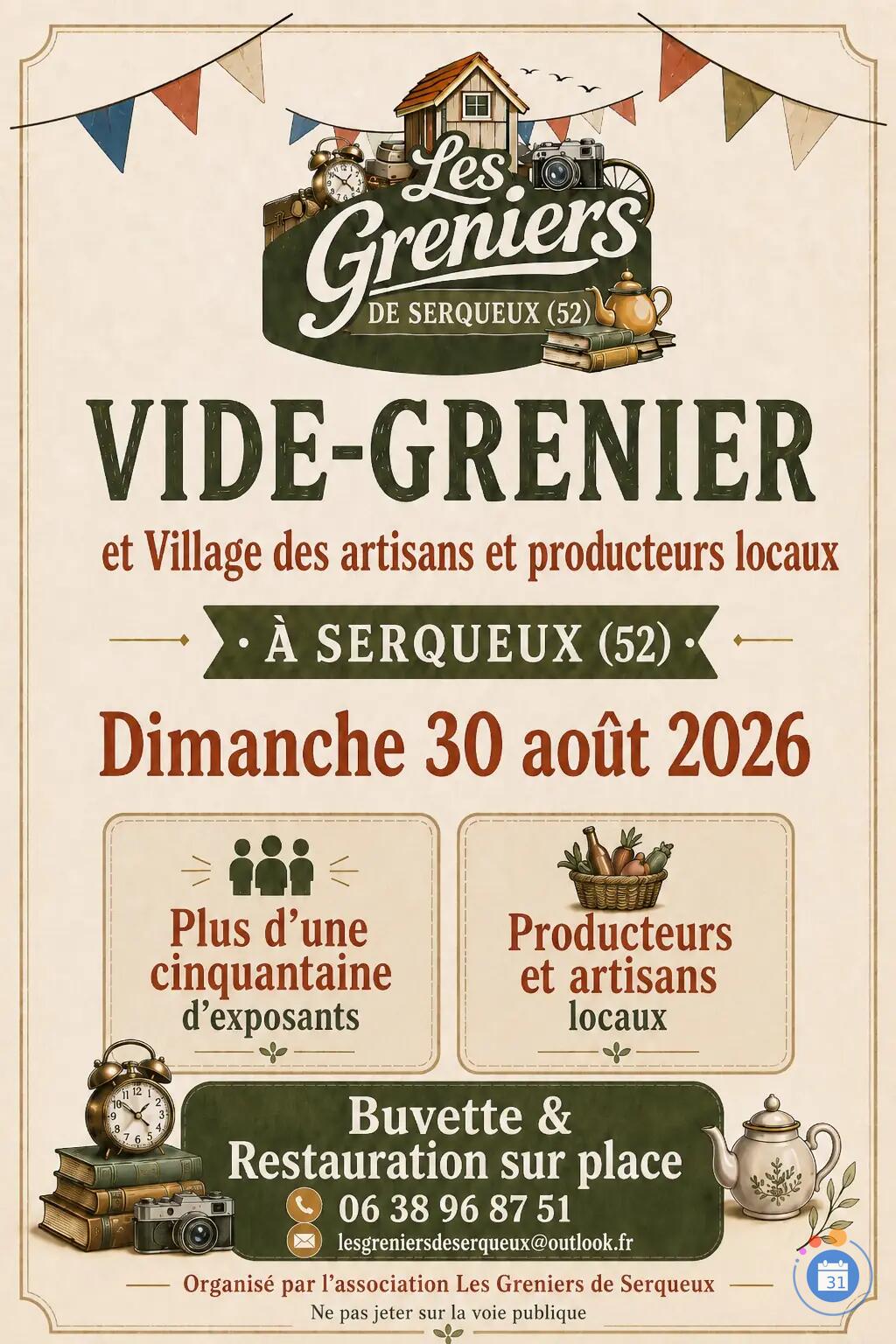 Image Vide-grenier 2.0 de Serqueux (photo 1)