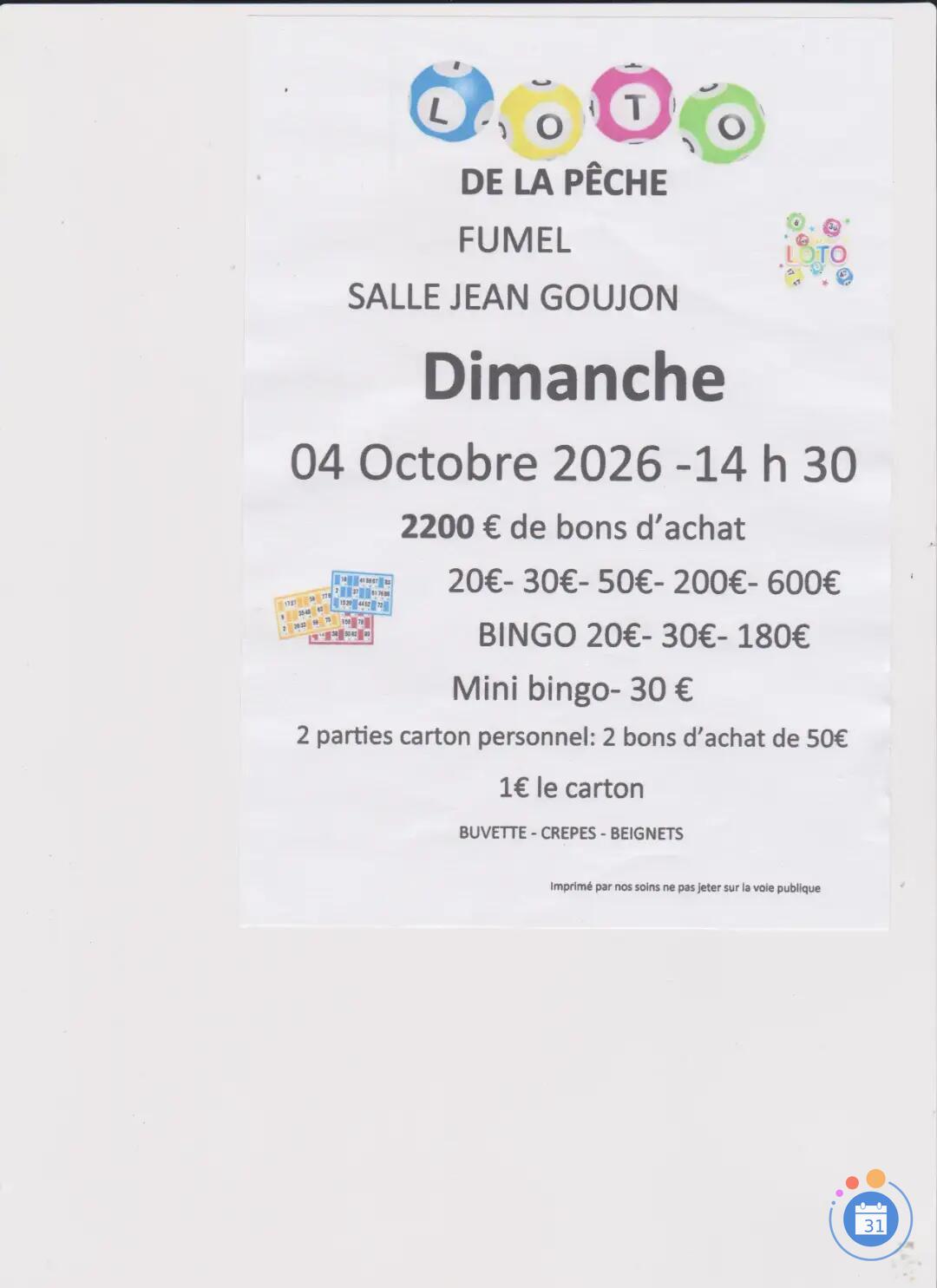 Image LOTO de l'AAPPMA du fumelois (Societe de pêche) (photo 1)
