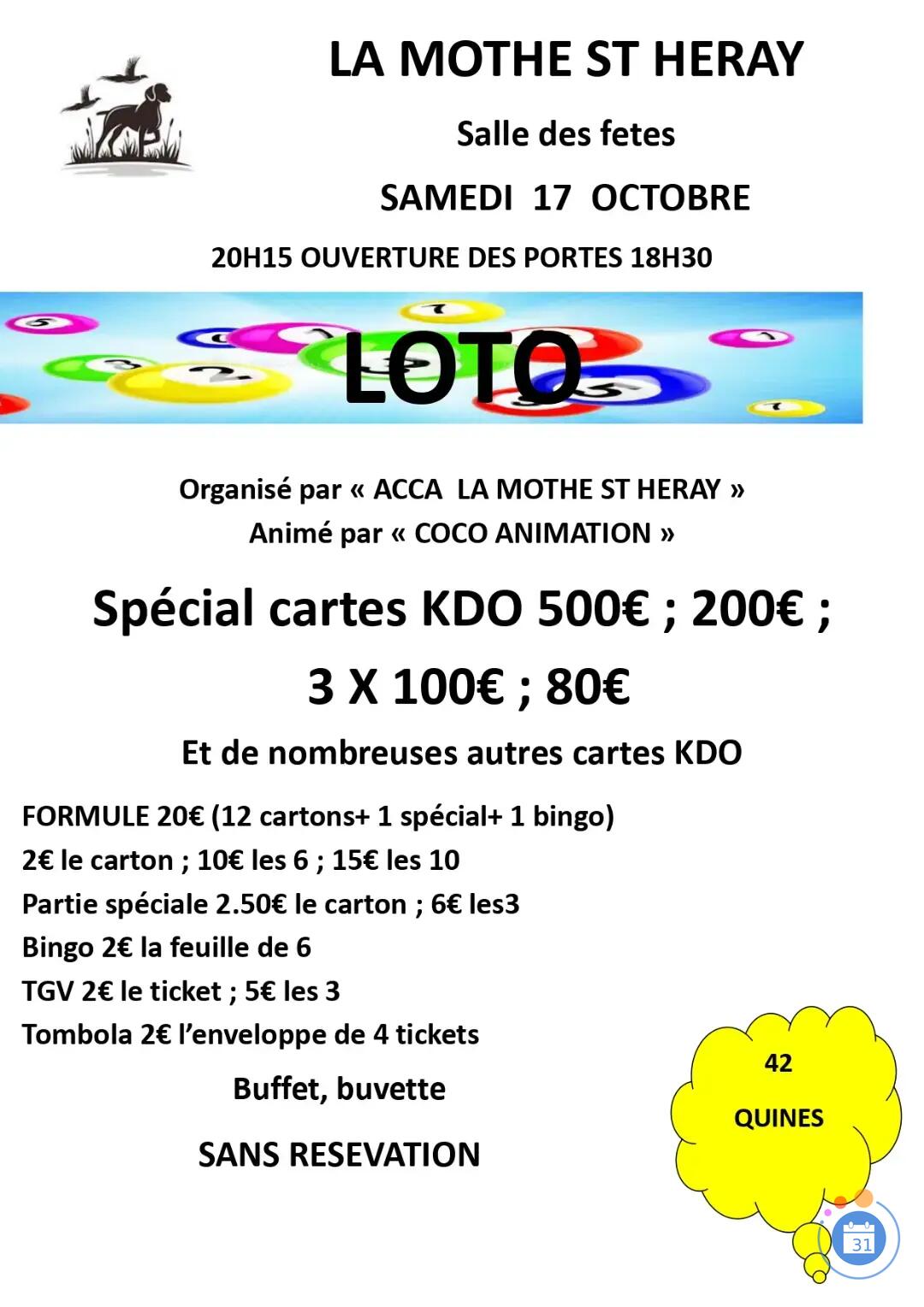 Image loto animé par COCO ANIMATION (photo 1)