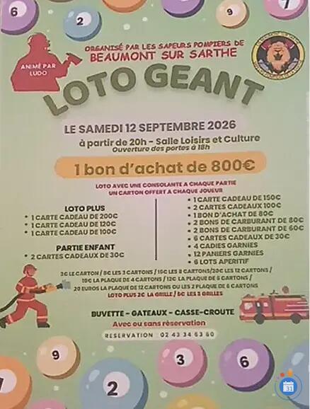 Image loto géant des sapeurs pompiers de Beaumont sur Sarthe anime par ludo (photo 2)