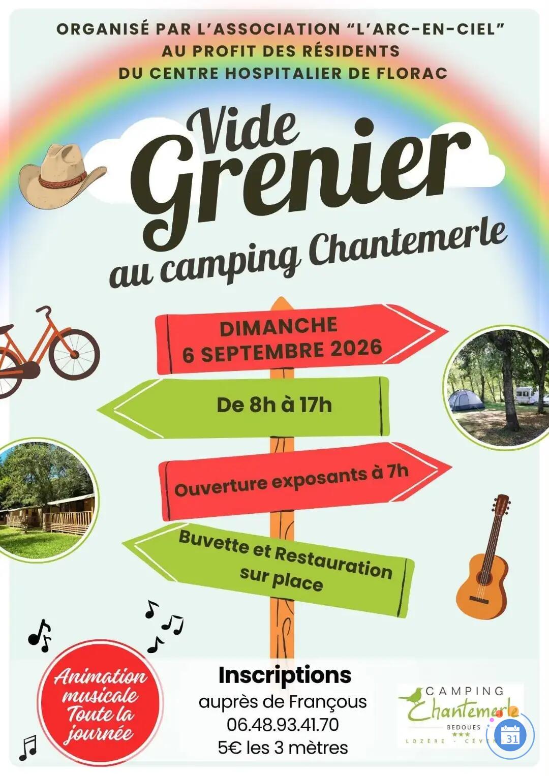 Image Vide grenier au profit de l'association Arc en ciel (photo 1)