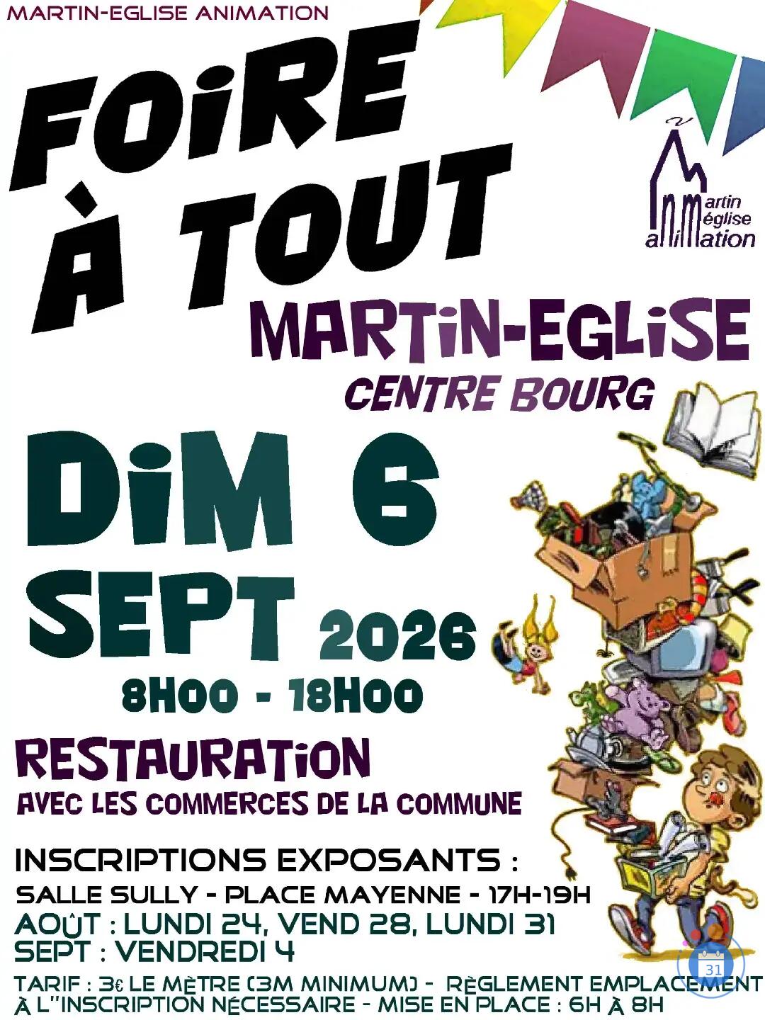 Image Foire à tout de Martin-Eglise 2026 (photo 1)