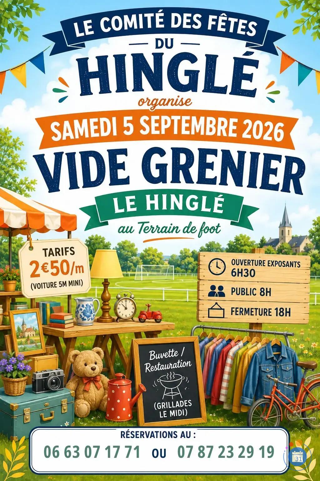 Image Vide grenier de Le Hinglé (photo 1)