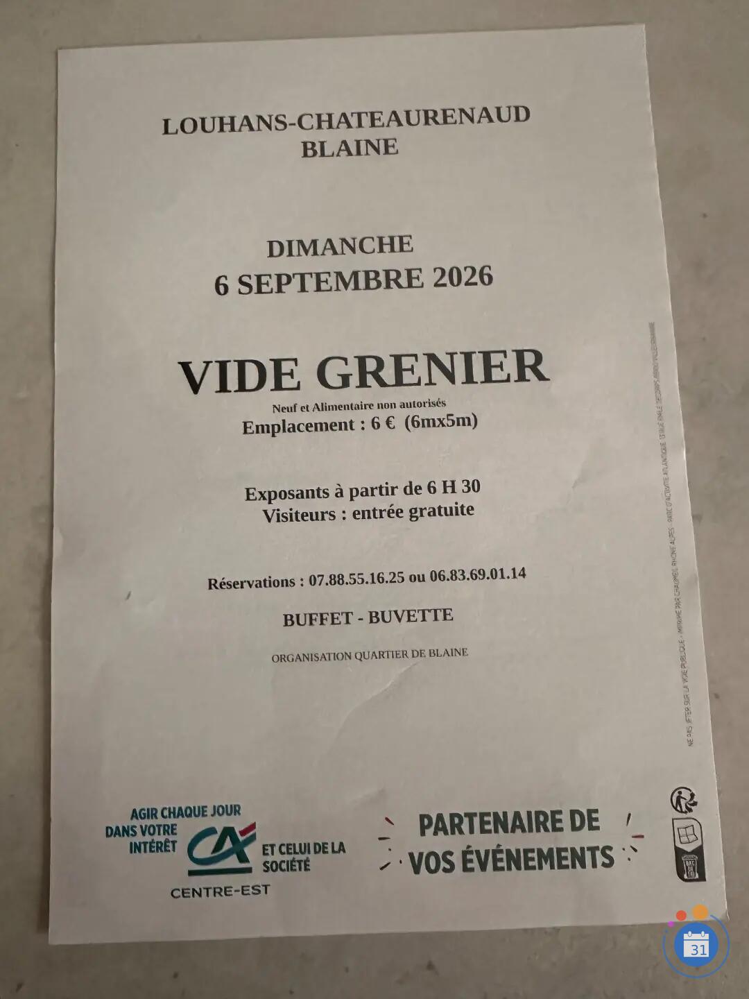 Image Vide Grenier Quartier de Blaine (photo 1)