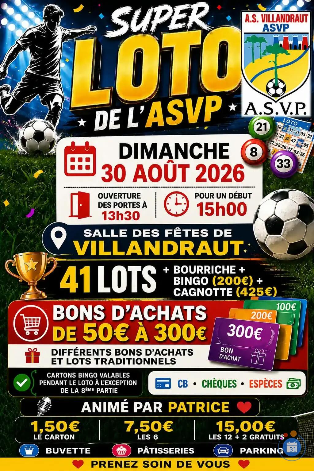 Image super loto de L'ASVP (photo 1)