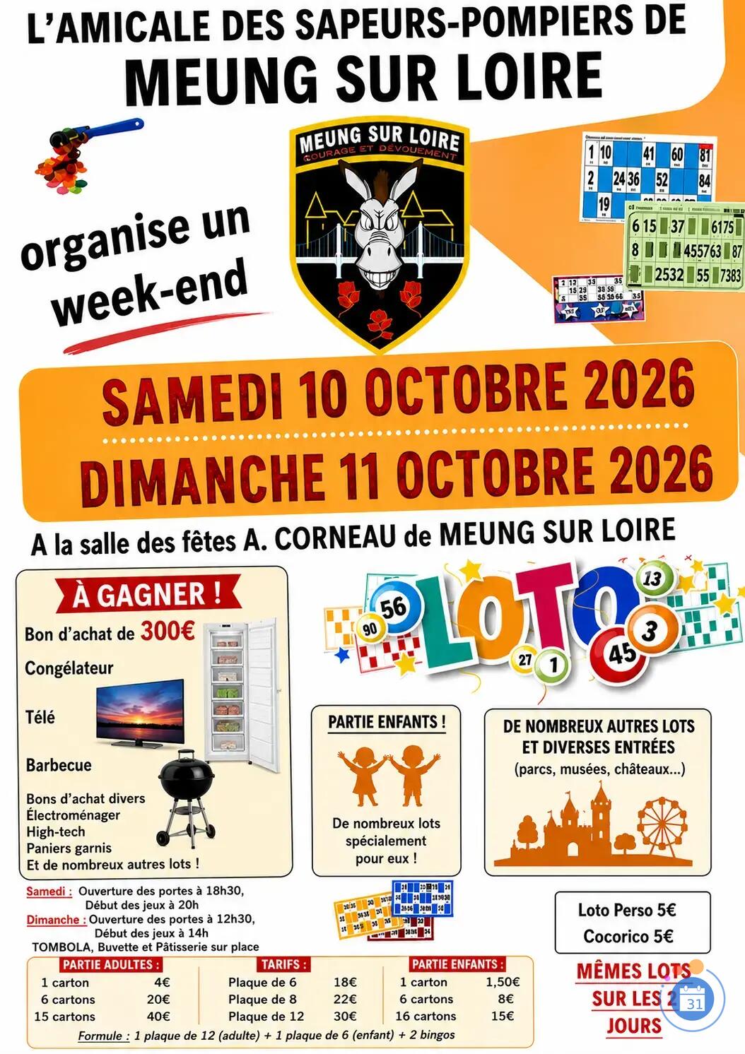 Image LOTO des Sapeurs-Pompiers de Meung sur Loire (photo 1)