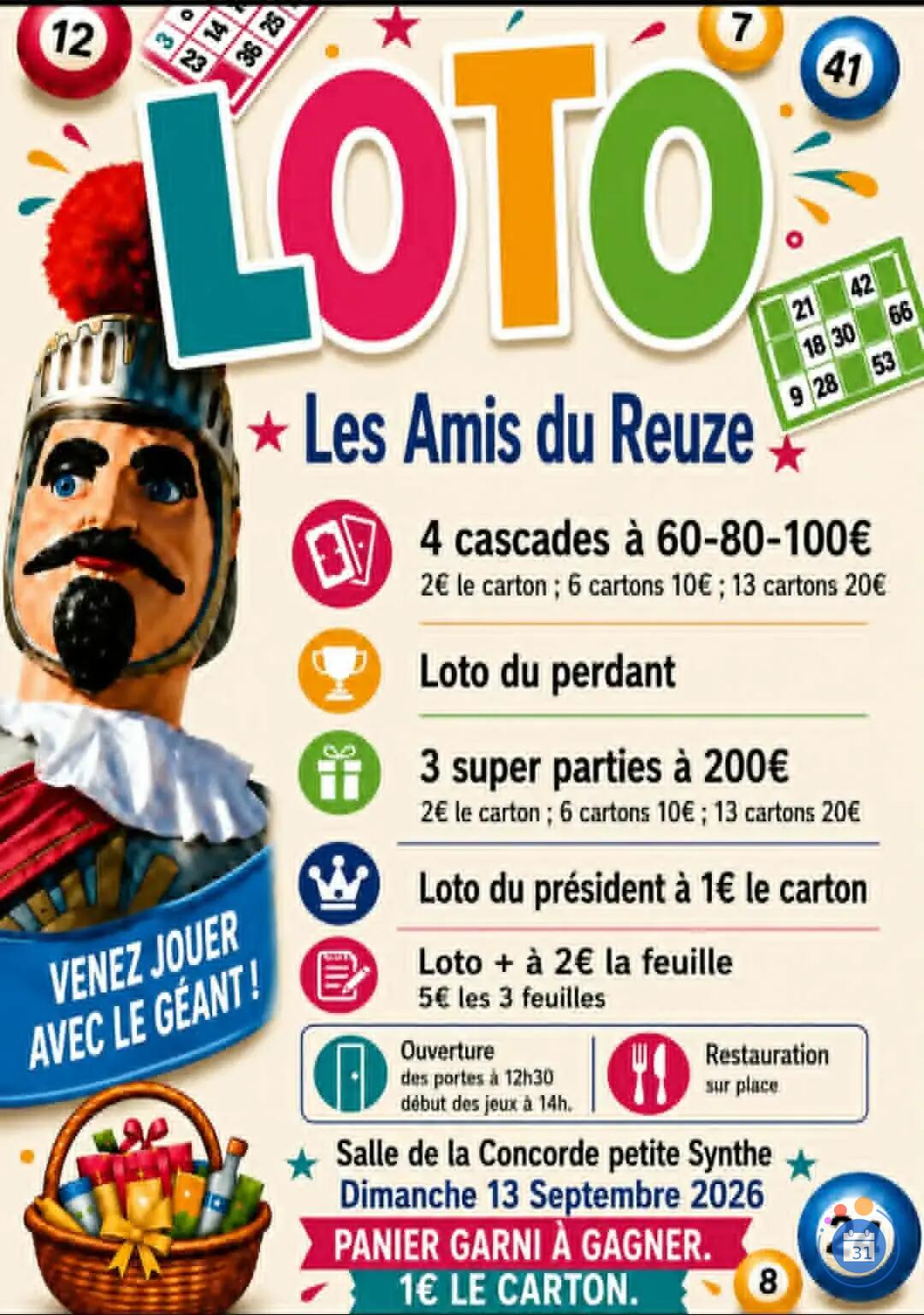 Image loto des amis du reuze de Dunkerque (photo 1)