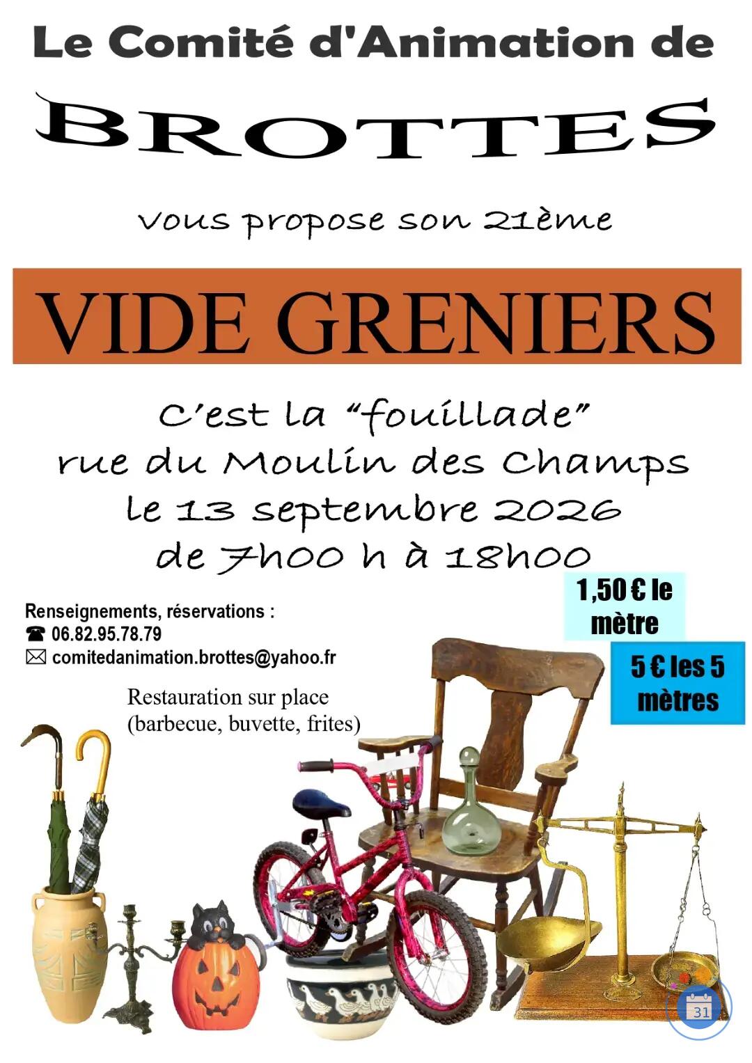 Image Vide Greniers de BROTTES (photo 1)