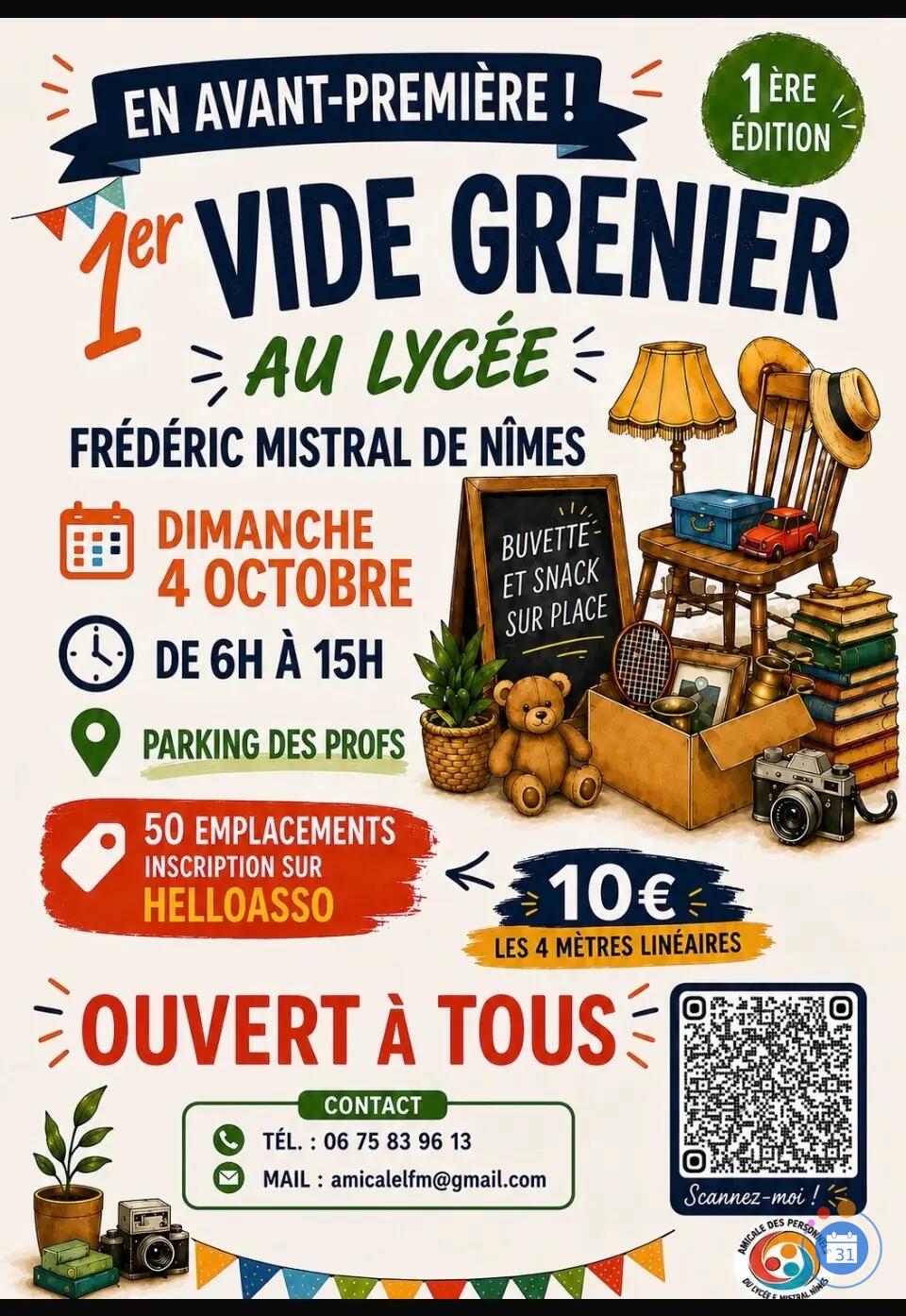 Image 1er Vide-Grenier du lycée Mistral (photo 1)