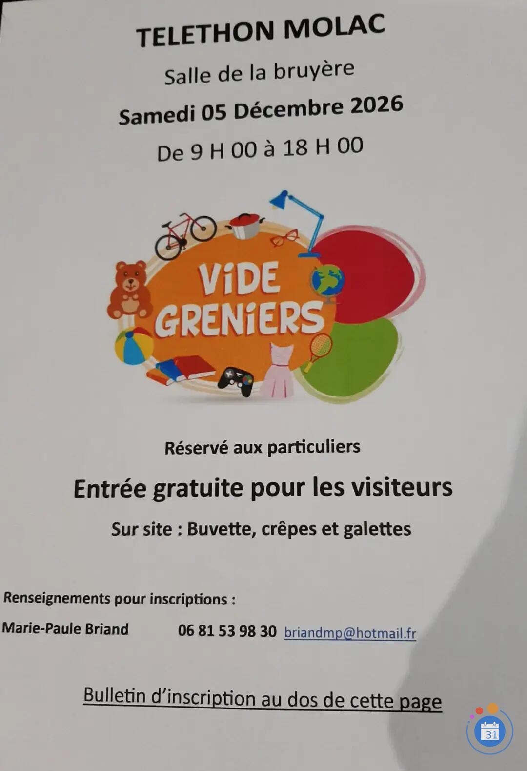 Image VIDE GRENIER TELETHON (photo 1)