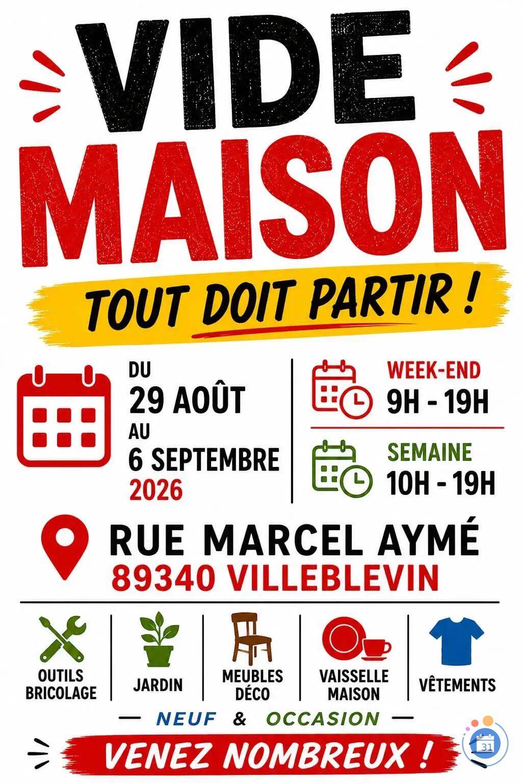 Image Grand vide maison Villeblevin (photo 1)