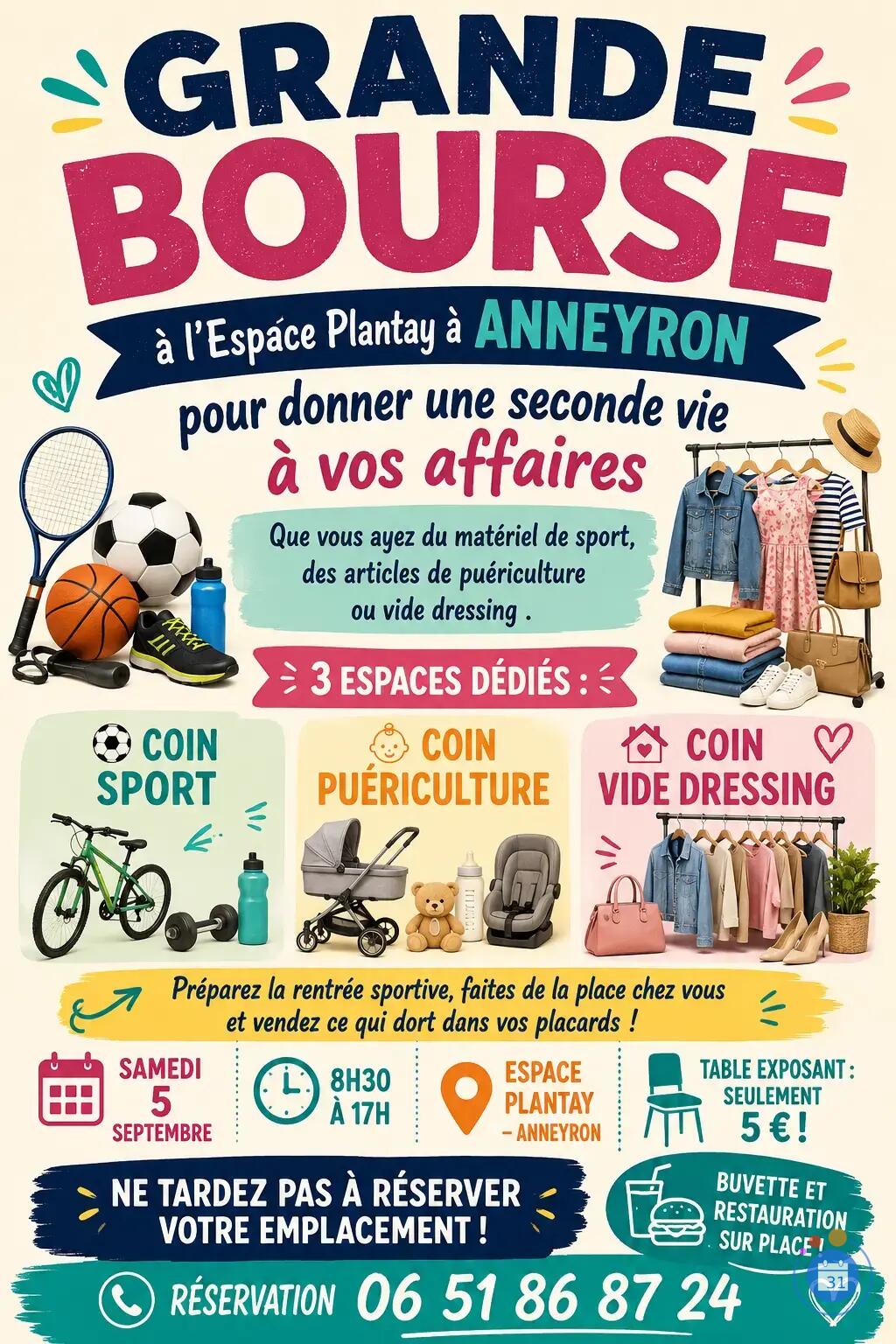Image Bourse aux sports, puériculture, vide dressing (photo 1)