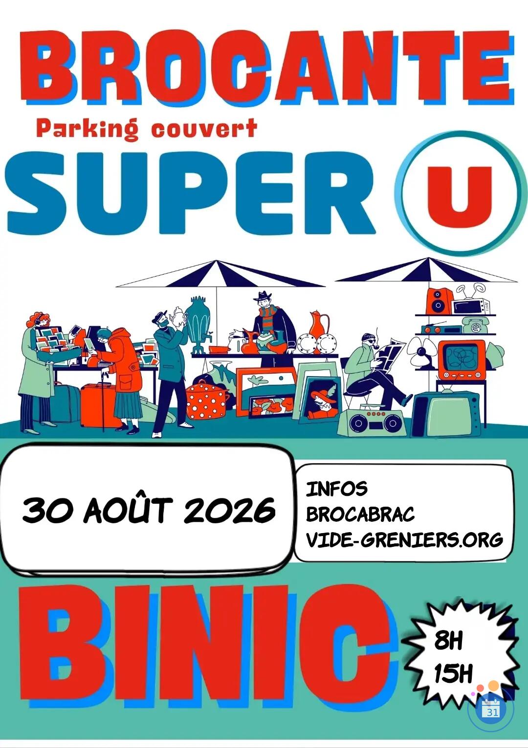 Image Brocante mensuelle parking couvert super U Binic (photo 1)