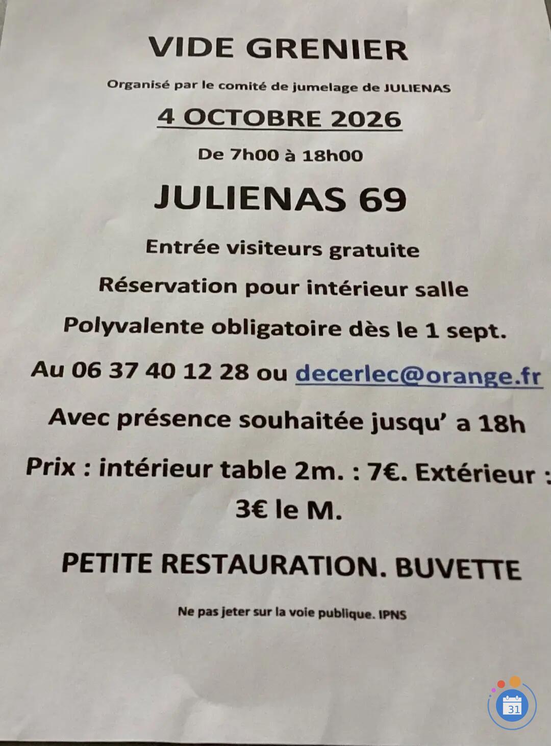 Image Brocante comité de jumelage (photo 1)