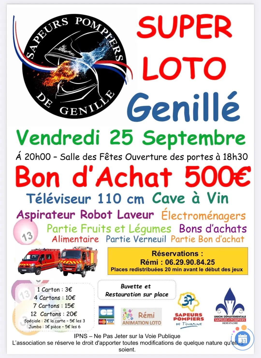 Image Super Loto des Pompiers animé par Rémi (photo 1)