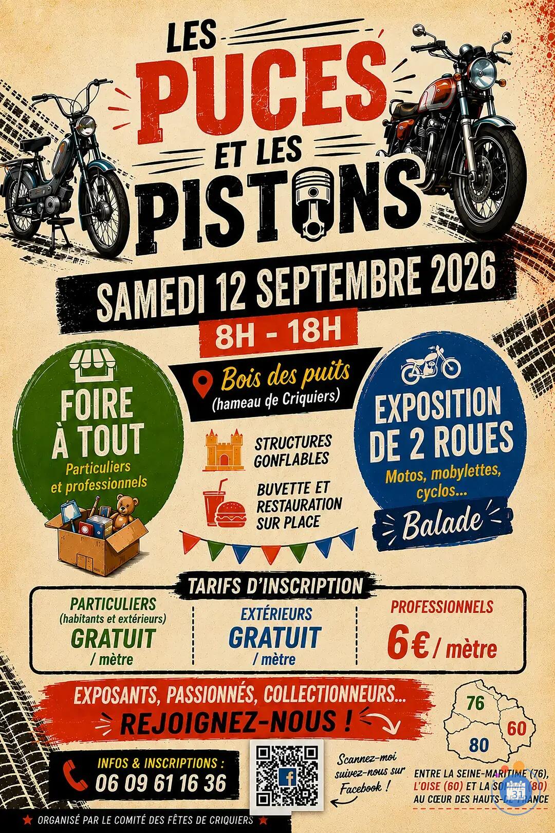 Image Les Puces et les Pistons - Foire à tout & expo 2 roues (photo 1)