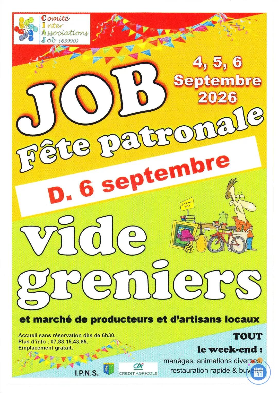 Image Vide Grenier JOB (photo 1)