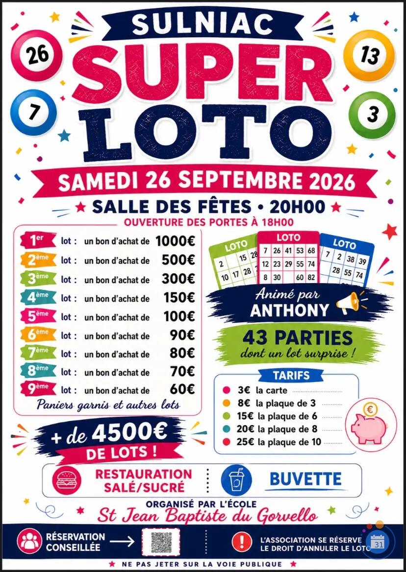 Image Super Loto animé par Anthony Animation (photo 1)