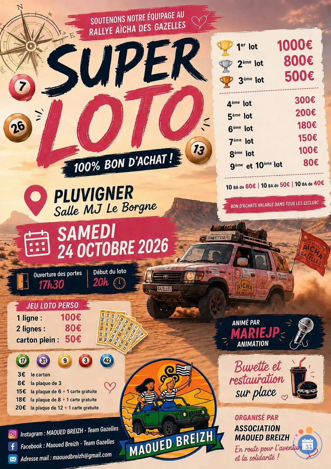 Image Super Loto des Maoued Breizh animé par MarieJP (photo 1)