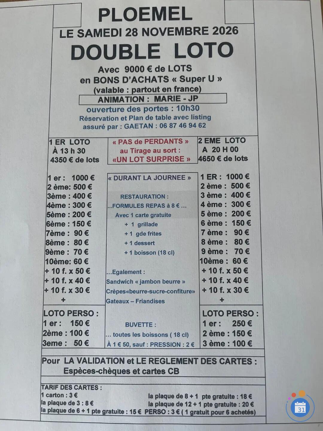 Image MEGA DOUBLE LOTO (Gaetan) (photo 1)