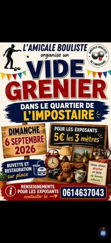 Image Vide Grenier Amicale Bouliste de l'Impostaire (photo 1)