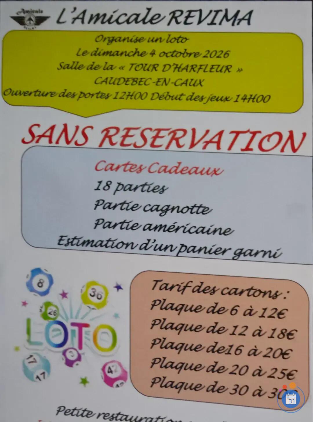 Image Loto de l'amicale REVIMA (photo 1)