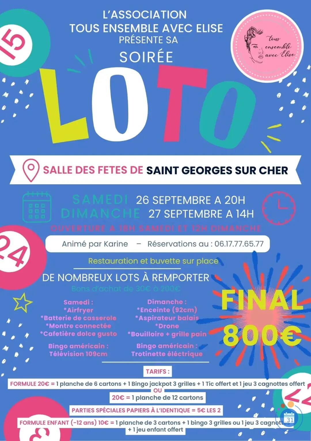 Image Loto assoc TOUS ENSEMBLE AVEC ELISE ANIMÉ PAR KARINE (photo 1)