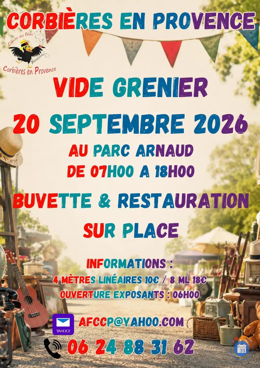 Image VIDE GRENIER CORBIERES EN PROVENCE (photo 1)
