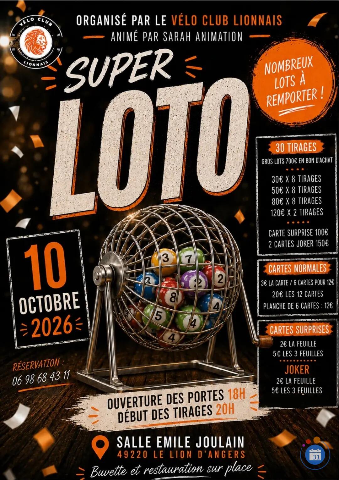 Image Super loto Vélo club Lionnais (photo 1)