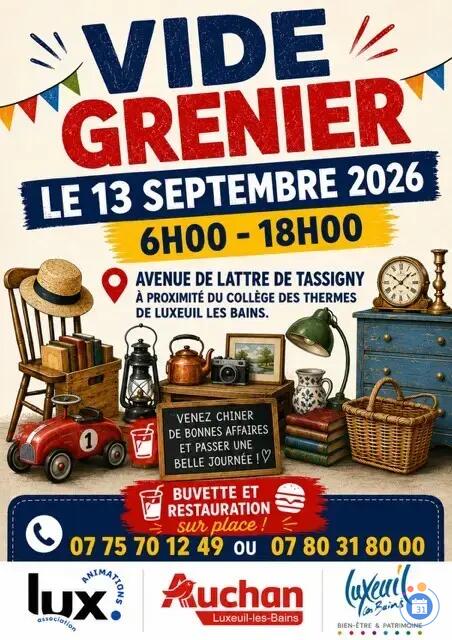 Image Vide grenier Luxanimations - Av Tassigny - A proximité du Collège des Thermes (photo 1)