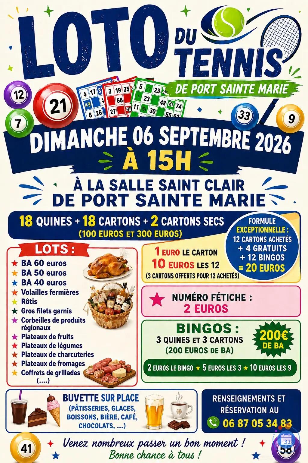 Image Loto tennis Port Sainte Marie (photo 1)
